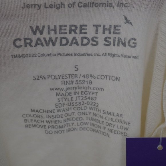 Where The Crawdads Sing NWT Women's Cream Sleeveless Graphic Tank Top Sz S - Picture 3 of 4